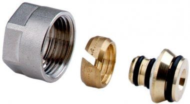 Incalzire in pardoseala - Conexiune nichelata 3/4" (conducta - distribuitor/colector) Purmo 16x2 cu 3/4"