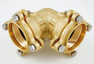 Tevi, fitinguri, robineti si accesorii - Cot dublu de compresie, 75 x 75, cu O-Ring, Tiemme Cobraring