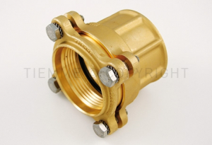 Tevi, fitinguri, robineti si accesorii - Racord drept F de compresie, 75 x 2"1/2, cu O-Ring, Tiemme Cobraring