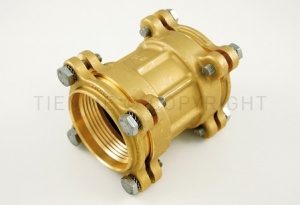 Tevi, fitinguri, robineti si accesorii - Racord drept dublu de compresie, 110 x 110, cu O-Ring, Tiemme Cobraring