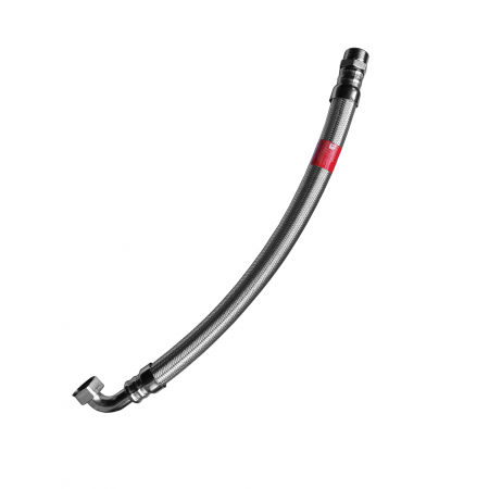 Robineti, racorduri si aerisitoare - Racord antivibrant pentru hidrofor, 1" FI x 1" FE, lungime=60 cm, cu cot, Tucai
