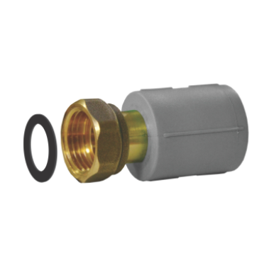 Tevi, fitinguri, robineti si accesorii - RACORD GRI PPR CU SEMIOLANDEZ D. 25 x 3/4 - VALROM GAMA RandomKIT