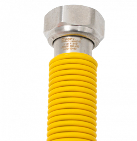 Incalzire - Racord inox gaz pentru centrala termica Ermetiq 3/4 MF x 220-440mm