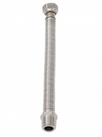 Racord inox intrare/iesire apa centrala termica Ermetiq 1/2 MF x 220-440mm [1]