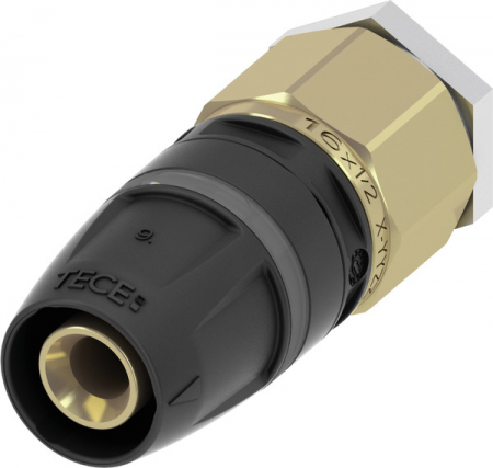 Tevi si fitinguri TECElogo - Racord TECElogo-Push din PPSU Ø 16 mm cu aerisitor alama standard
