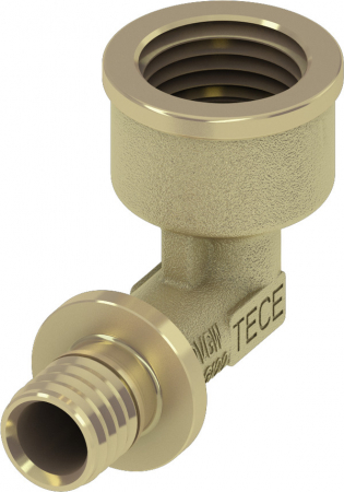 Fitinguri din alama - Cot TECEflex din alama standard Ø 16 x 1/2" FI