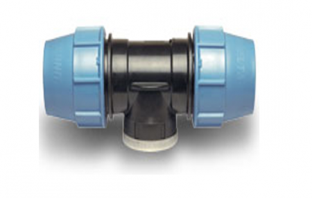 Teu PEhD compresiune, 75 x 2 1/2 FI x 75 Fitinguri PehD compresiune - Teu PEhD compresiune, 75 x 2 1/2 FI x 75