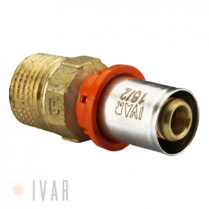 Fitinguri sertizare - Racord presare, sertizare IVAR 26 x 1 de 3mm filet exterior