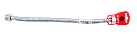 Obiecte sanitare - Racord ranforsat cu inox Ermetiq 30cm 1/2 MF