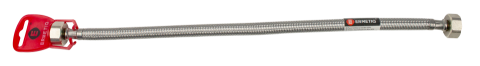 Obiecte sanitare - Racord ranforsat cu inox Ermetiq 50cm 3/8 FF