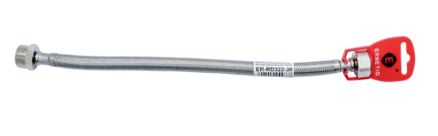 Obiecte sanitare - Racord ranforsat cu inox Ermetiq 80cm 1/2 MF