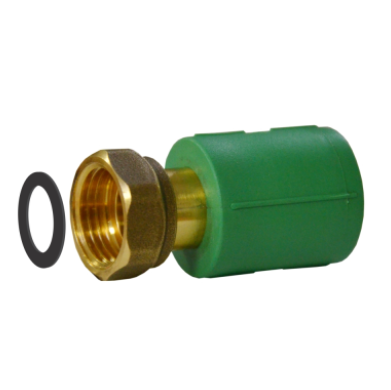 Tevi, fitinguri, robineti si accesorii - RACORD VERDE PPR CU SEMIOLANDEZ D. 25 x 3/4 - VALROM GAMA RandomKIT