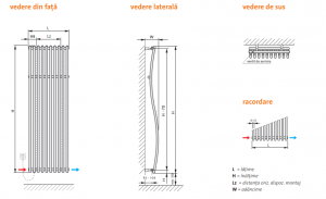 Radiator de baie alb, L=822 x H=1800, Purmo Imia [3]