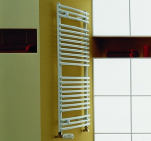 Radiator de baie curbat, alb, L=887 x H=1764, Purmo Santorini C [1]