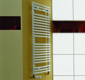 Radiator de baie curbat, alb, L=742 x H=1134, Purmo Santorini C [1]