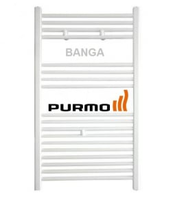 Radiatoare din otel pentru baie - Radiator de baie drept, alb, L=500 x H=1807, Purmo Banga