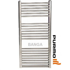 Radiatoare din otel pentru baie - Radiator de baie drept, cromat, L=600 x H=1807, Purmo Banga CH
