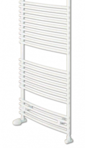 Radiatoare din otel pentru baie - Radiator de baie curbat, H=1764 x L=887, alb, Vogel&Noot Della Wave