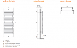 Radiator de baie, alb, L=1000 x H=680, Purmo Muna [4]
