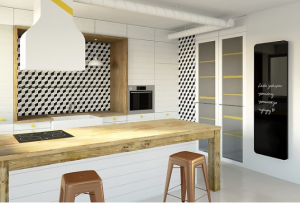 Radiator decorativ, 600x1800, negru, panou de sticla, Instal-Projekt Indivi New 60/180 [5]