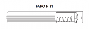 Radiator decorativ orizontal, alb, tip 21, L=750 x H=900, Purmo Faro H [3]