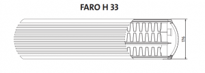 Radiator decorativ orizontal, alb, tip 33, L=1500 x H=750, Purmo Faro H [3]