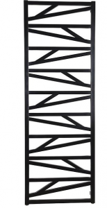 Radiatoare din otel pentru baie - Radiator decorativ pentru baie, 400x1800, negru, Instal-Projekt Trick 40/180