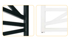 Radiator decorativ pentru baie, 500x1200, negru, Instal-Projekt Trick 50/120 [3]