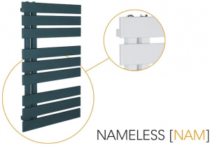 Radiator decorativ pentru baie, 500x900, negru, Instal-Projekt Nameless 50/90 [2]