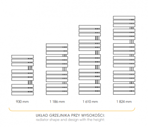 Radiator decorativ pentru baie, 400x1600, negru, Instal-Projekt Nameless 40/160 [5]