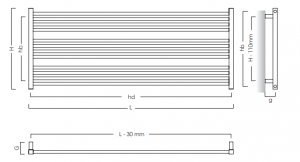 Radiator decorativ pentru baie, 1600x600, alb, Instal-Projekt Stick Level 160/60 BZN [5]