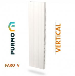 Echipamente de incalzire si producere ACM - Radiator decorativ vertical, alb, tip 22, L=450 x H=1800, Purmo Faro V