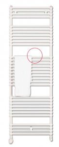 Radiator de baie drept, H=714 x L=900, alb, Vogel&Noot Della [1]