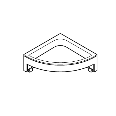 Raft de colt Grohe Start Cube fixare ascunsa, crom [5]