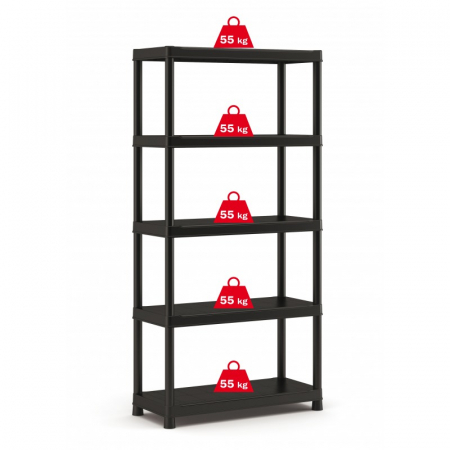 Raft depozitare 5 polite Keter Plus Shelf 90/40/5 - 275Kg 90x40x182cm [1]