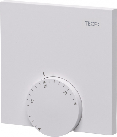 Automatizari si termostate incalzire in pardoseala - Termostat de camera TECEfloor wireless, incalzire/racire, alb, baterii 2 x 1,5 V