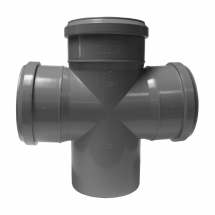 Tevi, fitinguri, robineti si accesorii - RAMIFICATIE DUBLA PP D.110/110/110 87° - VALROM GAMA EasyKIT