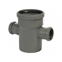 Tevi, fitinguri, robineti si accesorii - RAMIFICATIE DUBLA REDUSA PP D.110/ 50/ 50 87° - VALROM GAMA EasyKIT