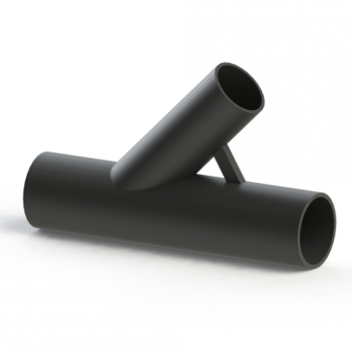 FITINGURI VACUUM - RAMIFICATIE Y 45° D.160/ 90mm SDR17 - VALROM GAMA VacuumLINE