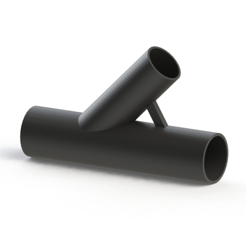 Canalizare exterioara - Ramificatie Y 45grd Valrom VALVacuum D. 75/63mm SDR11