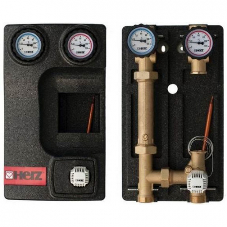 Echipamente de incalzire si producere ACM - Grup de pompare fara pompa, DN 25, HERZ Pumpfix CONSTANT