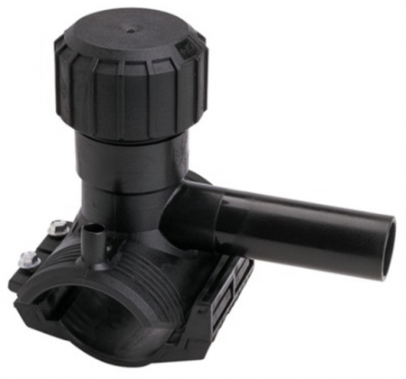 Fitinguri electrofuziune SDR 11 - Teu autoperforant monobloc electrofuziune PE, DN 50 x 32 mm, 10 bar - gaz, 16 bar - apa, SDR 11 GF