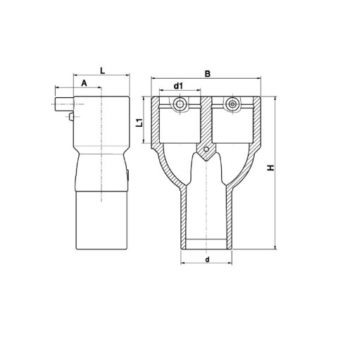 Reductie electrofuziune Plasson Y 32x32x40 PE100 [1]