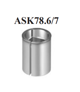 Accesorii pentru echipamente industriale - Reductie pentru centrarea RDAS5/10 pe ax patrat de 8x8mm Regin