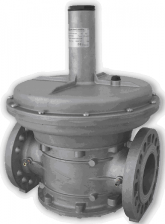 Echipamente de incalzire si producere ACM - Regulator de gaz fara filtru, DN100, 10…40mbar, flanşe, presiune de intrare 1 bar