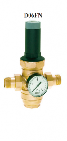 Regulatoare - Regulator de presiune pentru apa cu sita filtranta Resideo - Braukmann (ex Honeywell), PN25 DN32 gama de reglare 0.5-2bar livrat cu semi-olandezi FE 1 1/4” cu inchidere la debit zero