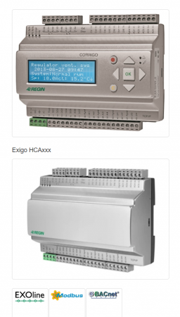 Regulatoare electronice - Regulator Exigo Ardo generatia a 4-a Regin, incalzire 15 intrari - ieşiri comunicaţie Modbus Bacnet porturi de comunicaţie 1x RS485 + 1xTCP/IP cu afisaj