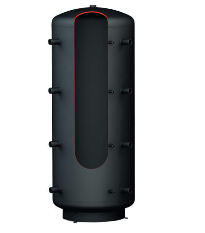 Rezervor de acumulare fara serpentina (puffer) cu izolatie, Austria Email model PSM 300 - 300 litri [1]