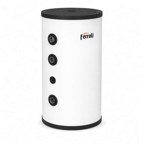 Boilere pompe de caldura - Rezervor de acumulare pentru incalzire si racire Ferroli ECOPUFFER HP 100 litri, fara serpentina