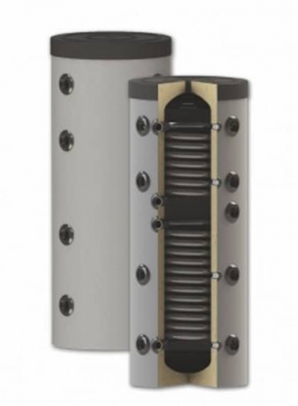 Echipamente de incalzire si producere ACM - Rezervor de acumulare puffer cu doua serpentine Sunsystem PS2 150 litri